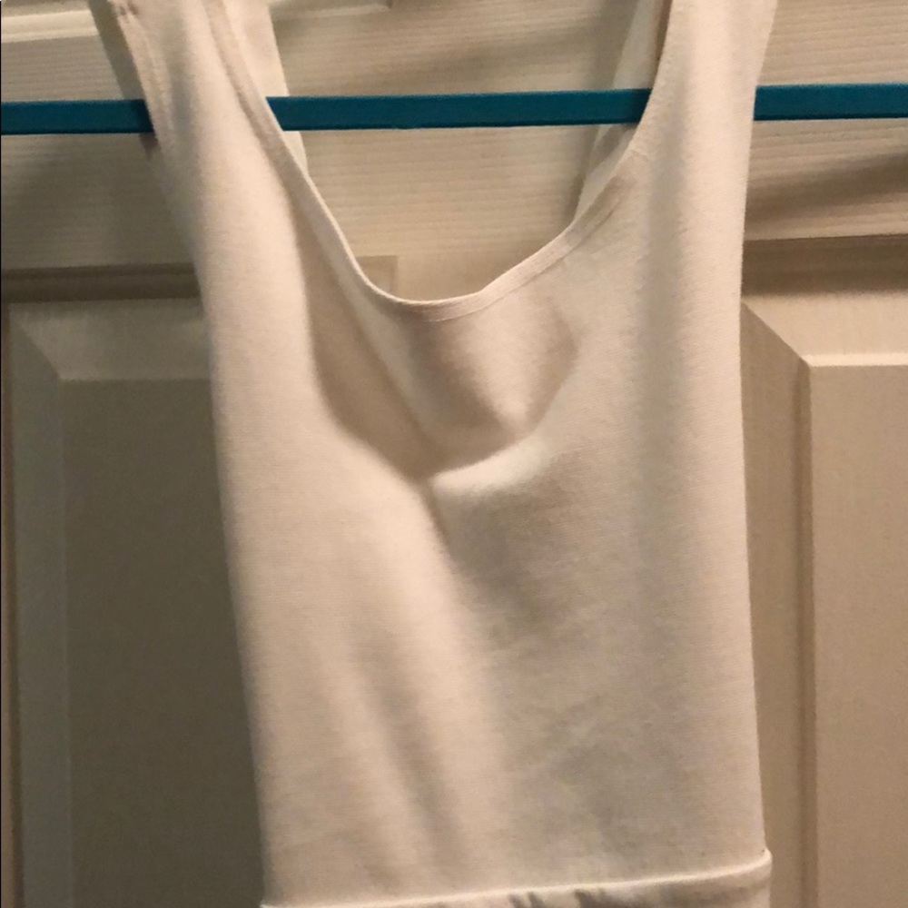 White skater dress